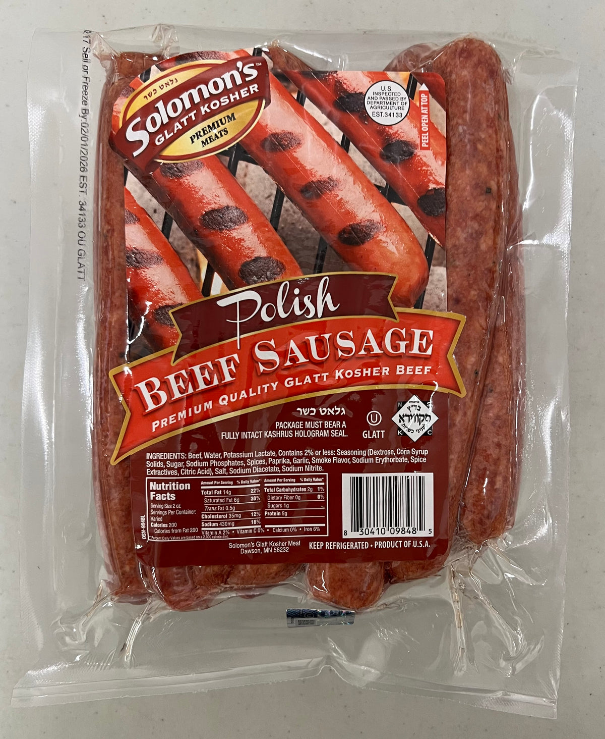 Case of Beef Polish Sausage