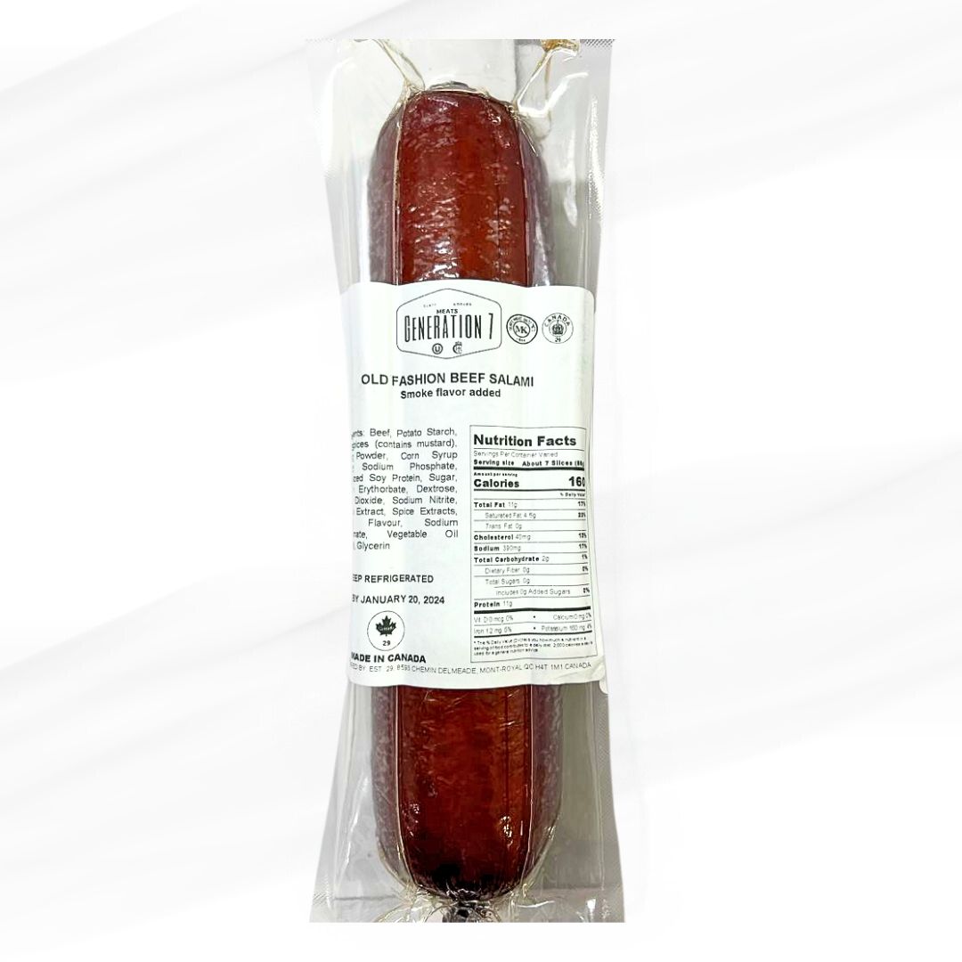 Artisanal Old Fashion Beef Salami | Glatt Kosher | Belz | CHK | by the Case from My Kosher Meat - Premium Kosher, Ideal for Everyday Consumers