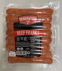 Generation 7 Beef Franks | 12x13oz Retail Packs