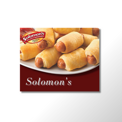 Case of Mini Pretzel Dogs | 100 pcs | CHK or Solomons - Kosher-Certified Product, Great for Shabbos Dinners for Everyday Cooking