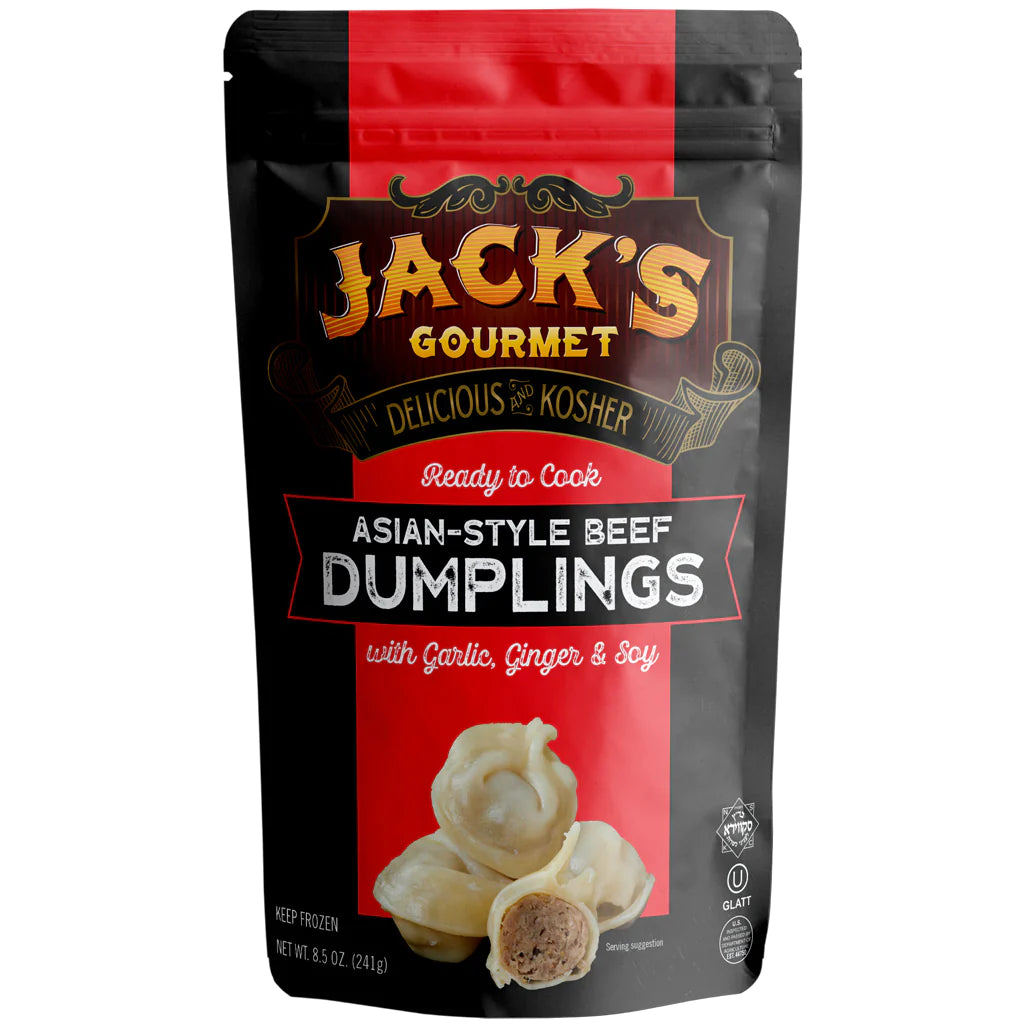 Asian Style Beef Dumplings (Frozen) - Premium Kosher Product, Ideal for Everyday Consumers for Everyday Cooking