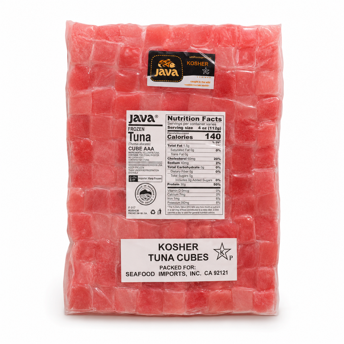 Java Tuna Cubes - 10lbs