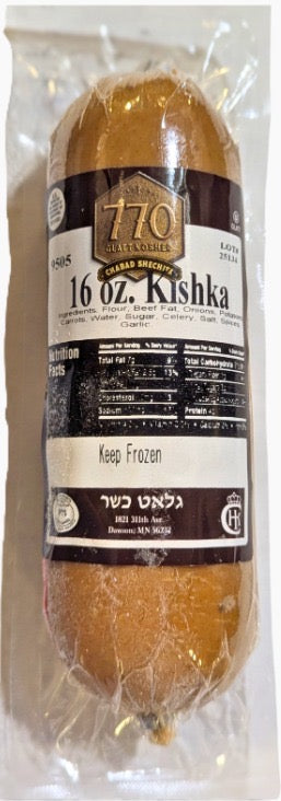 770 Glatt Kosher Beef Kishka Retail | 12/16oz Rolls