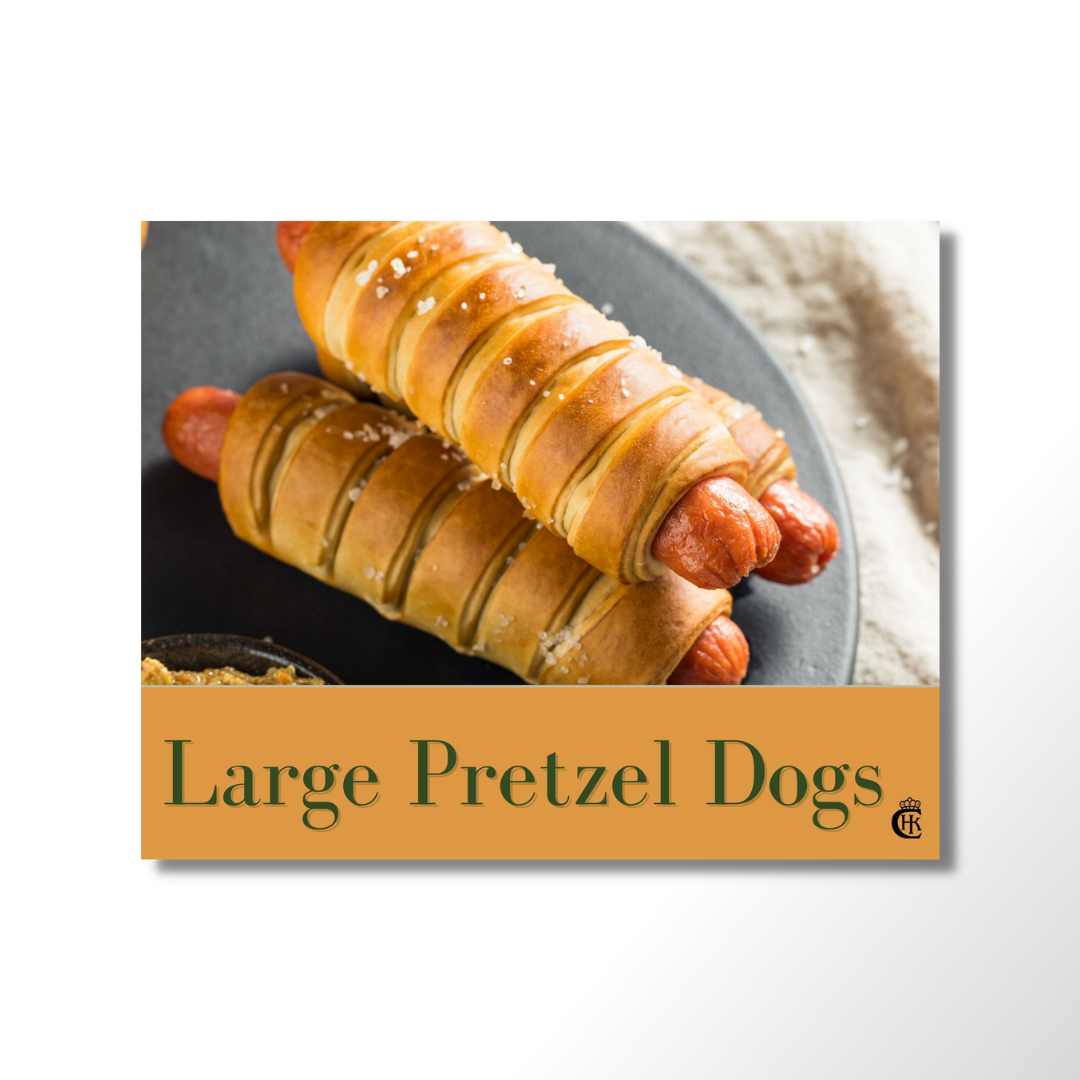 Case of Large Pretzel Dogs