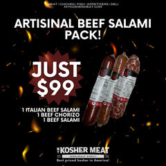 Artisanal Beef Salami Pack - (3 rolls)