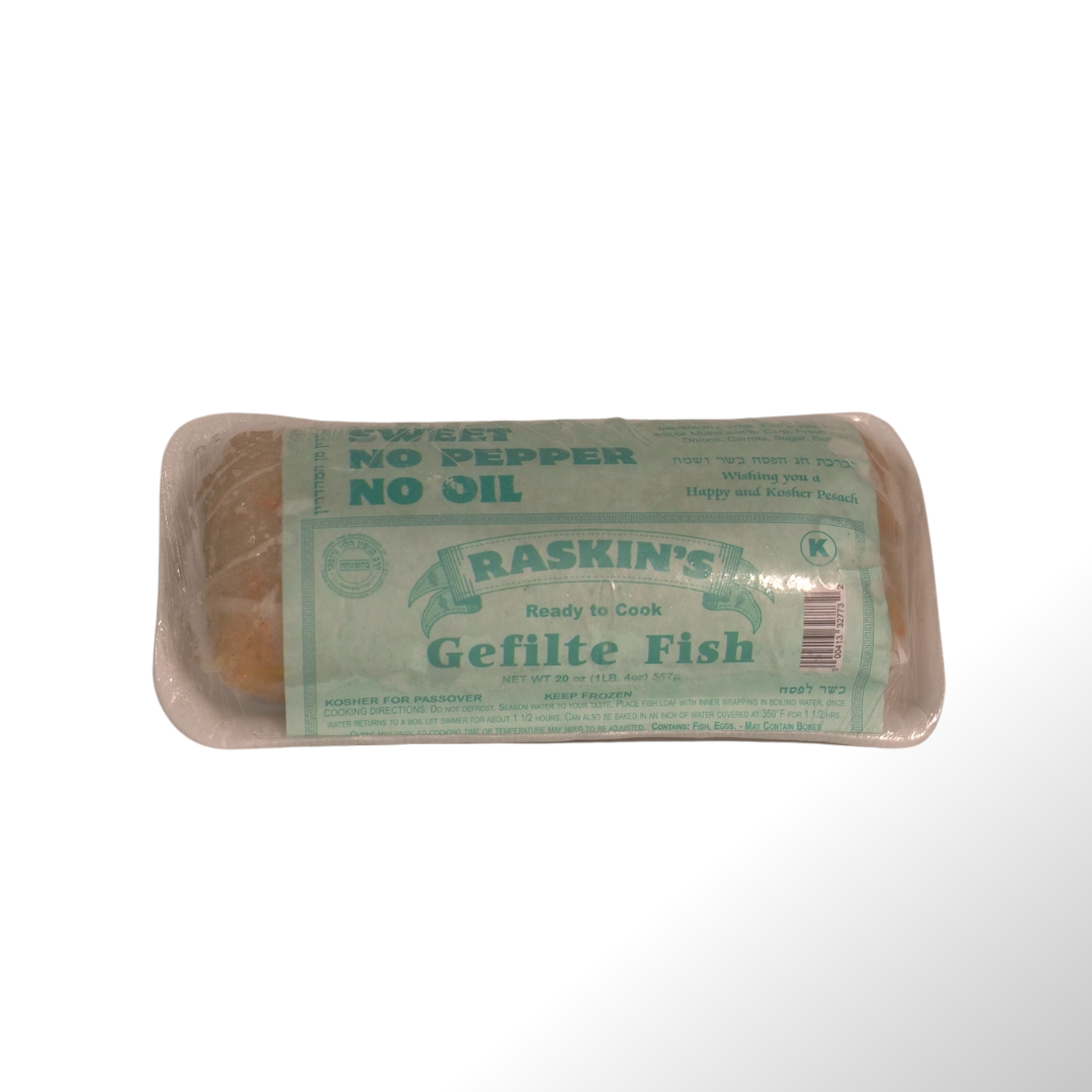 Raskin’s Sweet No Pepper No Oil Gefilte Fish 20 oz