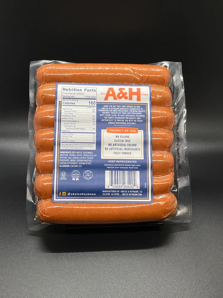 What makes a kosher hot dog premium